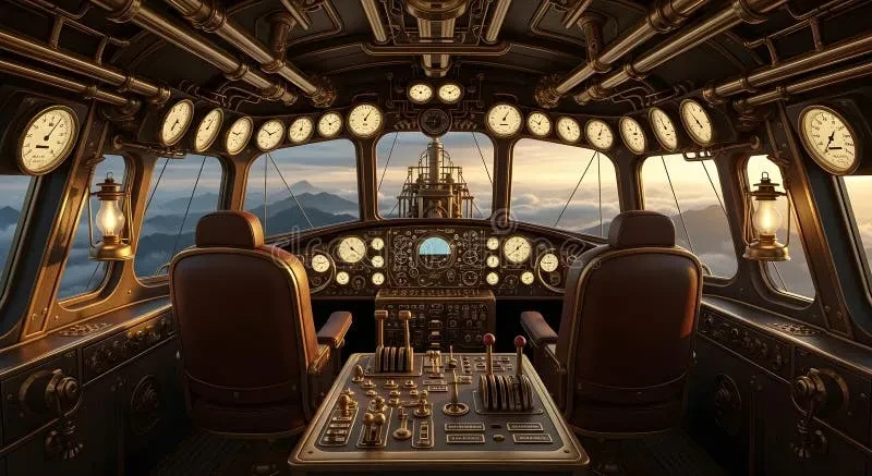 澳门体彩APP下载蒸汽飞艇驾驶舱内部